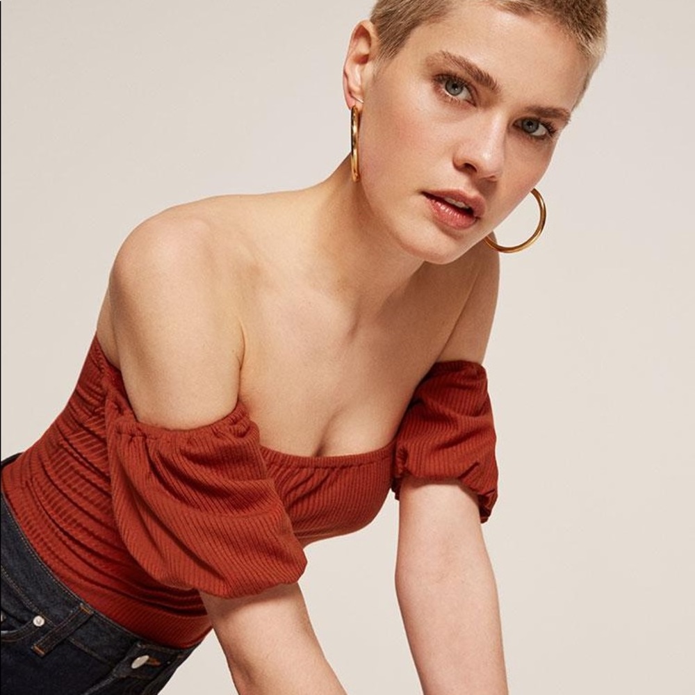Reformation Naranja Top - Brick - XS